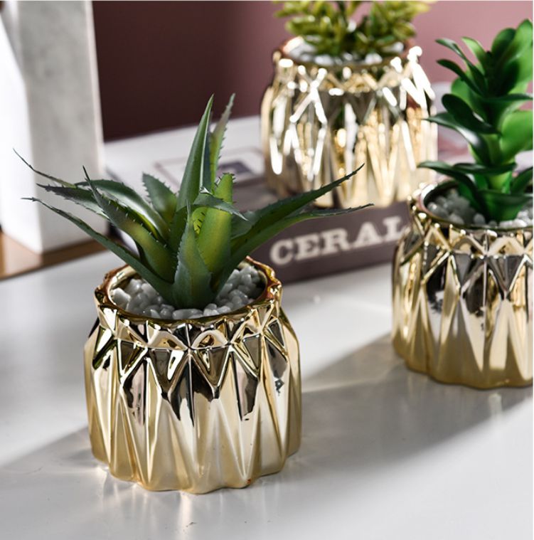 Artificial Succulent Plant Decorative Potted Plant - Referdeal