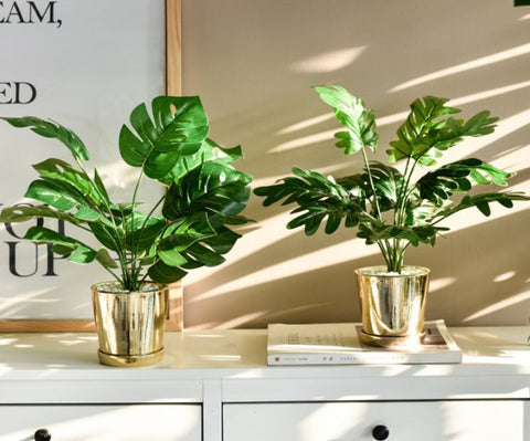 Plant Pot with Artificial Plant - D