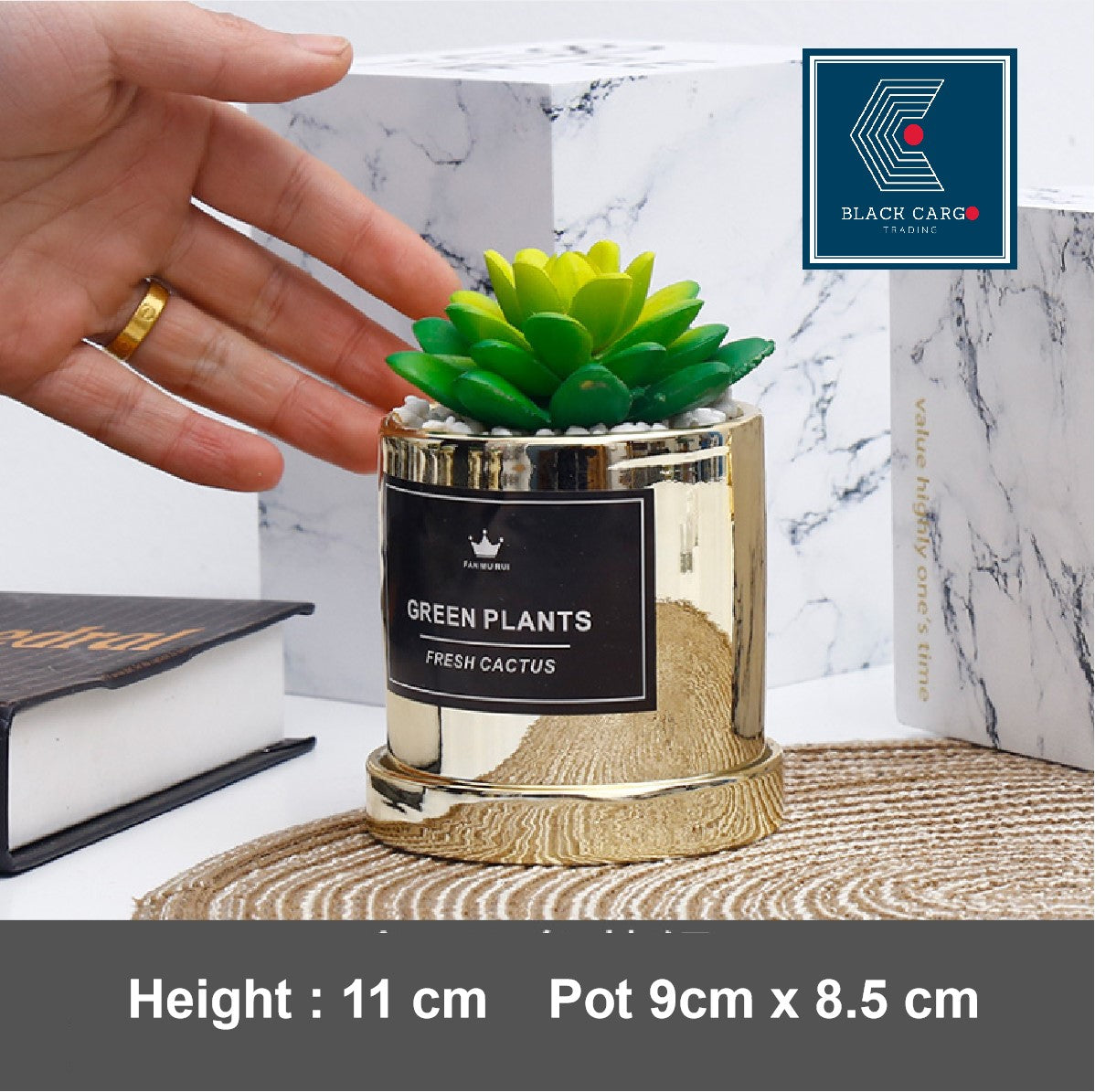 Artificial Succulent Plant Decorative Potted Plant - Referdeal