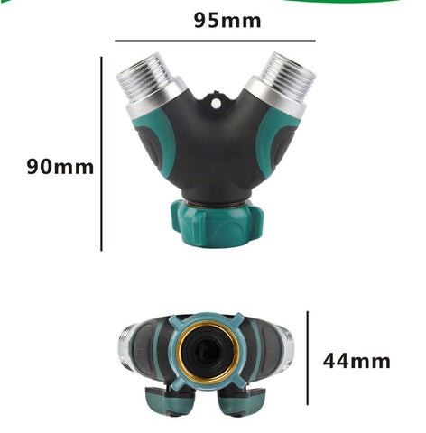 Tap Adaptor 2 Way Y Garden Tap Splitter / Connector